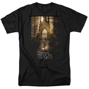 AN OFFCIALLY LICENSED FANTASTIC BEASTS POSTER MEN'S REGULAR FIT T-SHIRT BLACK