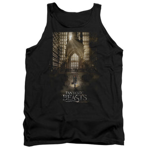 AN OFFCIALLY LICENSED FANTASTIC BEASTS POSTER ADULT UNISEX TANK TOP BLACK