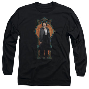 AN OFFCIALLY LICENSED FANTASTIC BEASTS PORPENTINA GOLDSTEIN MEN'S LONG SLEEVE T-SHIRT BLACK
