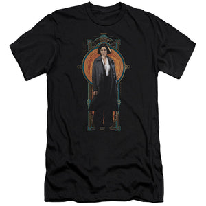 AN OFFCIALLY LICENSED FANTASTIC BEASTS PORPENTINA GOLDSTEIN MEN'S PREMIUM SLIM FIT T-SHIRT BLACK