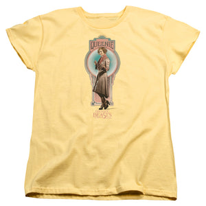 AN OFFCIALLY LICENSED FANTASTIC BEASTS QUEENIE WOMEN'S REGULAR FIT T-SHIRT BANANA
