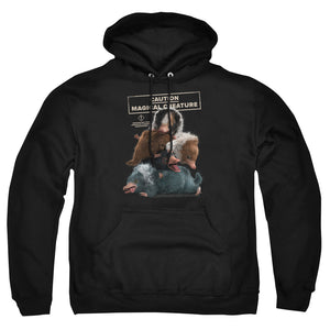 AN OFFCIALLY LICENSED FANTASTIC BEASTS 2 CUDDLE PUDDLE ADULT UNISEX PULLOVER HOODIE BLACK