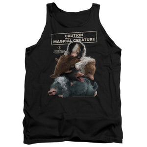 AN OFFCIALLY LICENSED FANTASTIC BEASTS 2 CUDDLE PUDDLE ADULT UNISEX TANK TOP BLACK