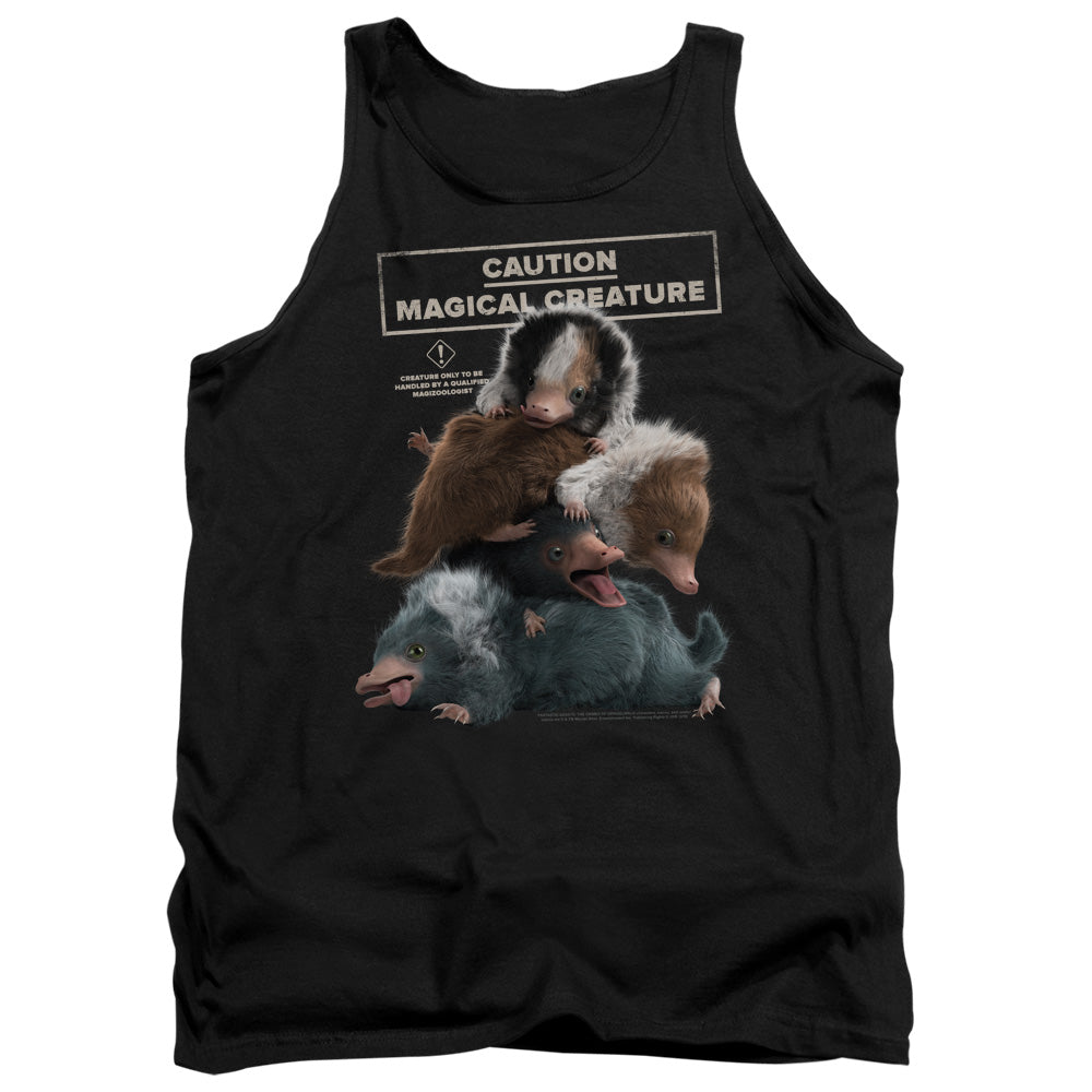AN OFFCIALLY LICENSED FANTASTIC BEASTS 2 CUDDLE PUDDLE ADULT UNISEX TANK TOP BLACK