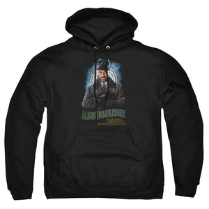 AN OFFCIALLY LICENSED FANTASTIC BEASTS 2 DUMBLEDORE ADULT UNISEX PULLOVER HOODIE BLACK