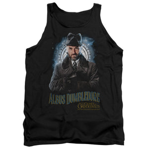 AN OFFCIALLY LICENSED FANTASTIC BEASTS 2 DUMBLEDORE ADULT UNISEX TANK TOP BLACK
