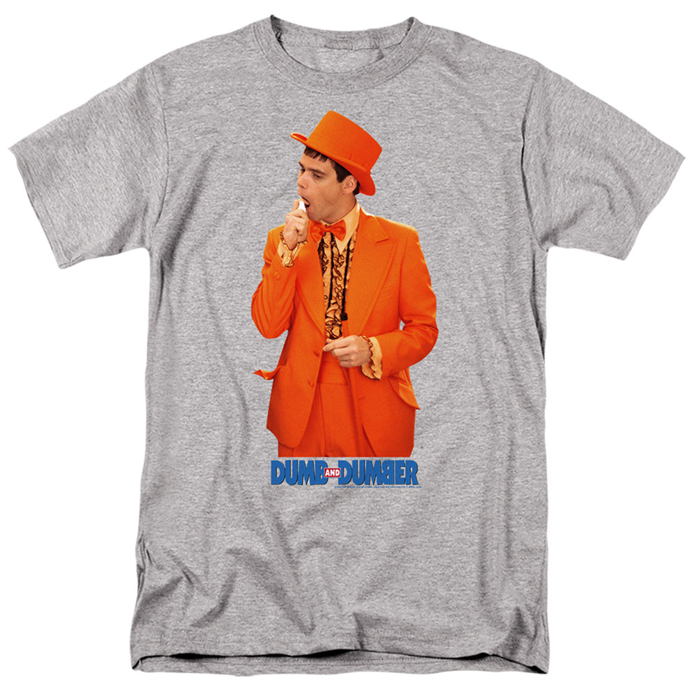 AN OFFCIALLY LICENSED DUMB AND DUMBER FRESH BREATH MEN'S REGULAR FIT T-SHIRT ATHLETIC HEATHER