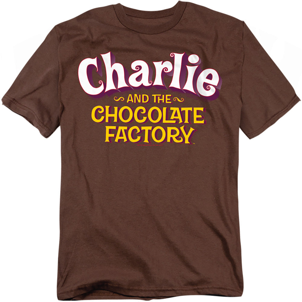 Chocolate Factory Logo Licensed Adult Unisex T-Shirt Regular Fit Tee SM-3X