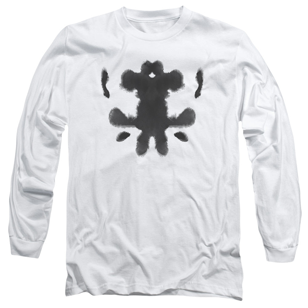 Watchmen Rorschach Face Licensed Adult Unisex Long Sleeve T-Shirt LG