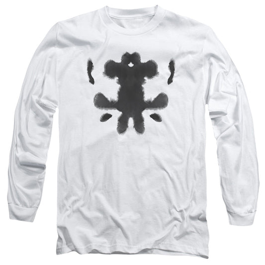 Watchmen Rorschach Face Licensed Adult Unisex Long Sleeve T-Shirt LG