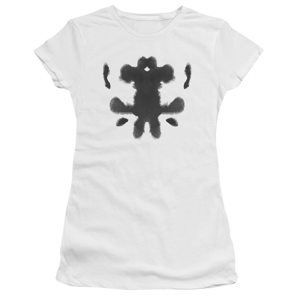 Watchmen Rorschach Face Licensed Women's T-Shirt Juniors LG
