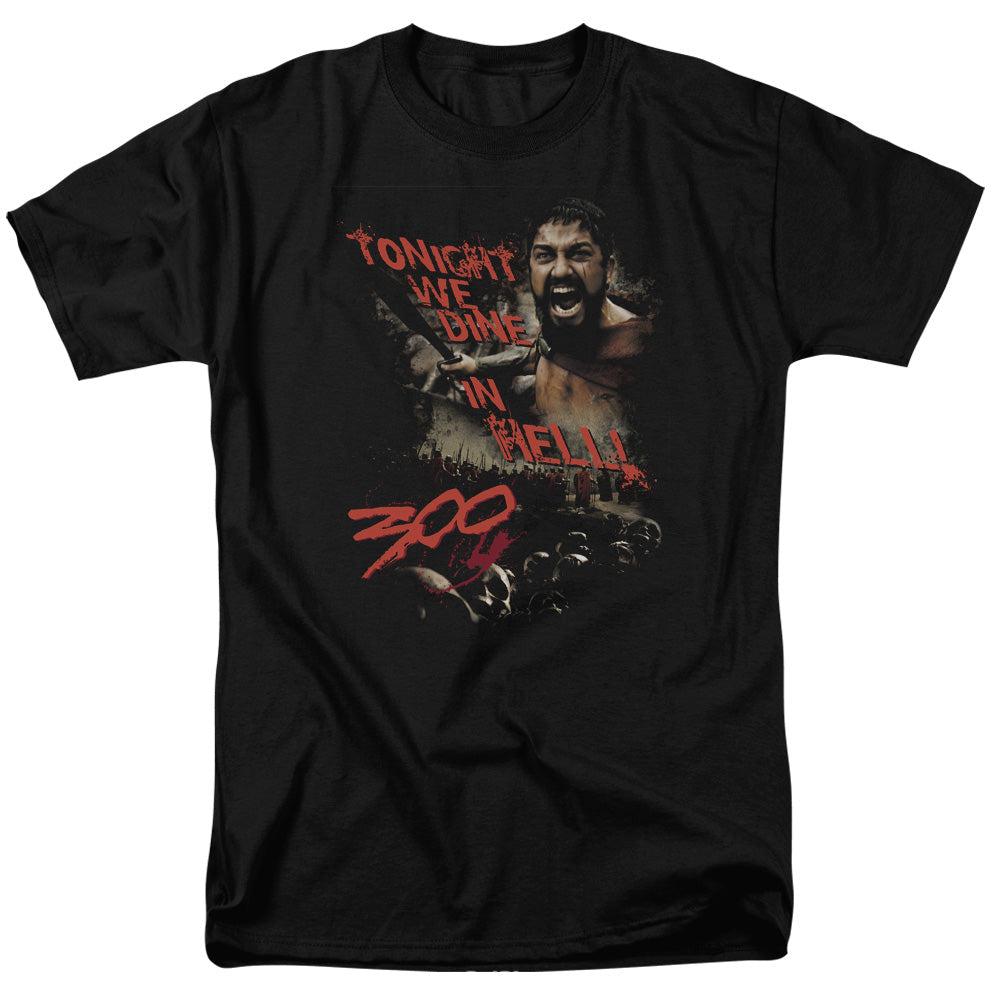 300 Dine In Hell Licensed Adult Unisex T-Shirt Regular Fit Tee SM-3X