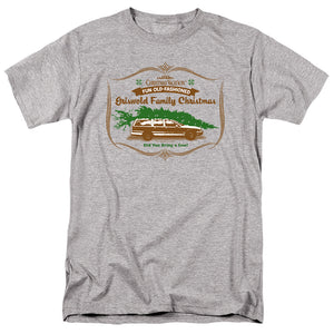 AN OFFCIALLY LICENSED CHRISTMAS VACATION DID YOU BRING A SAW? MEN'S REGULAR FIT T-SHIRT ATHLETIC HEATHER