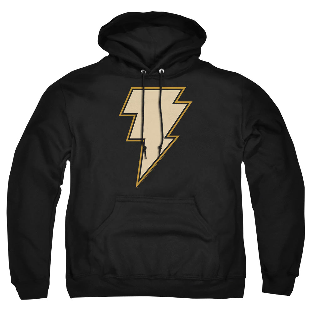 AN OFFCIALLY LICENSED BLACK ADAM BLACK ADAM CHEST EMBLEM ADULT UNISEX PULLOVER HOODIE BLACK