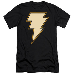 AN OFFCIALLY LICENSED BLACK ADAM BLACK ADAM CHEST EMBLEM MEN'S PREMIUM SLIM FIT T-SHIRT BLACK