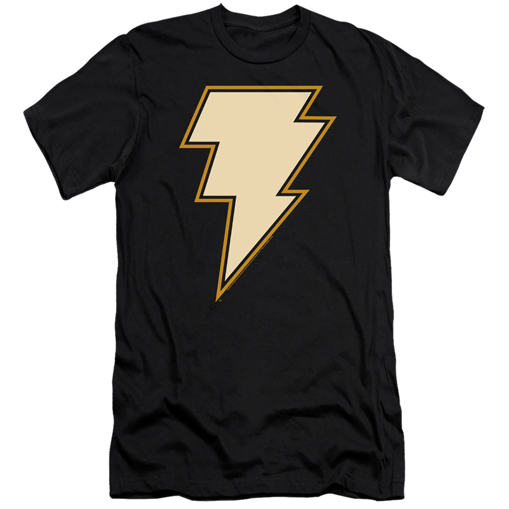 AN OFFCIALLY LICENSED BLACK ADAM BLACK ADAM CHEST EMBLEM MEN'S PREMIUM SLIM FIT T-SHIRT BLACK