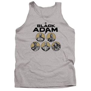 AN OFFCIALLY LICENSED BLACK ADAM BLACK ADAM CONTRAST GROUP ADULT UNISEX TANK TOP ATHLETIC HEATHER