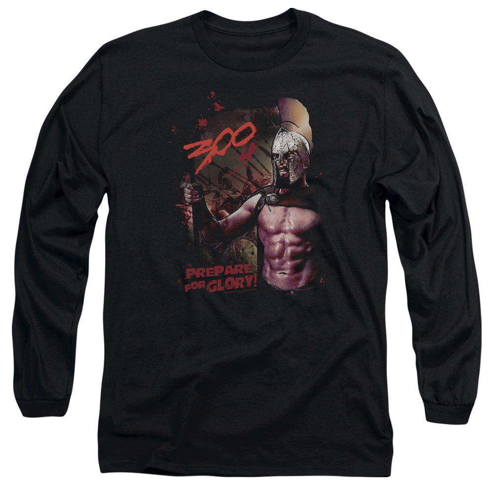 300 Prepare For Glory Licensed Adult Unisex Long Sleeve T-Shirt LG