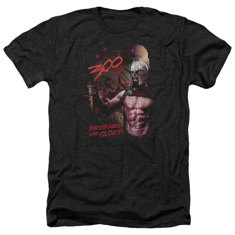 300 Prepare For Glory Licensed Adult Unisex T-Shirt Heather Tee LG