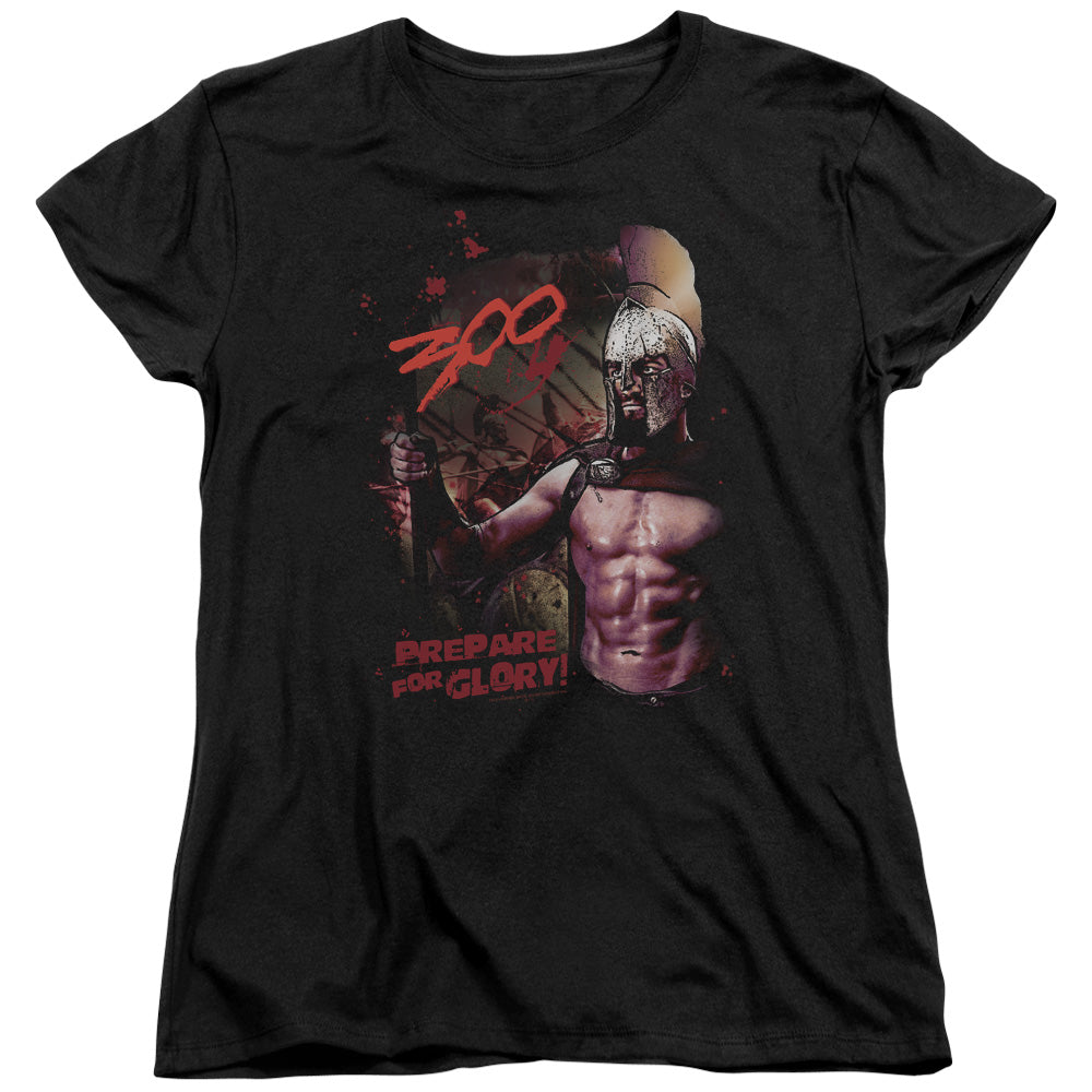 300 Prepare For Glory Licensed Women's T-Shirt Regular Fit LG-2X