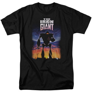 AN OFFCIALLY LICENSED IRON GIANT POSTER MEN'S REGULAR FIT T-SHIRT BLACK