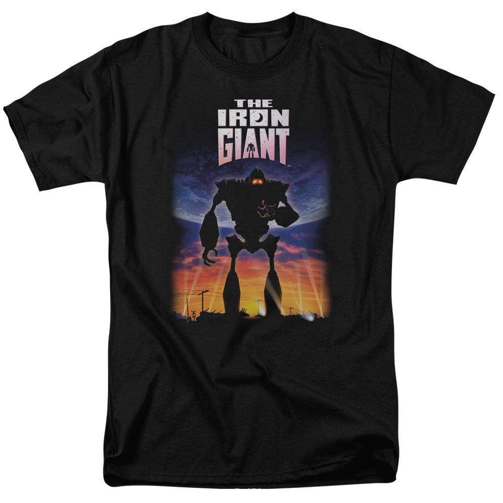 AN OFFCIALLY LICENSED IRON GIANT POSTER MEN'S REGULAR FIT T-SHIRT BLACK