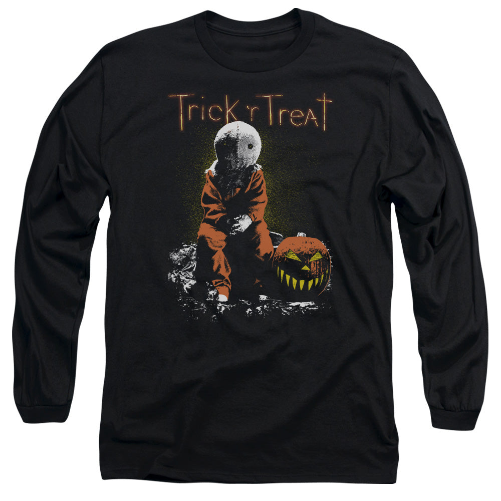Trick R Treat Sitting Sam Licensed Adult Unisex Long Sleeve T-Shirt LG-2X