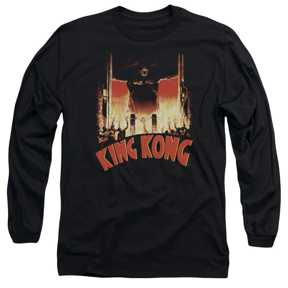 King Kong At The Gates Licensed Adult Unisex Long Sleeve T-Shirt LG