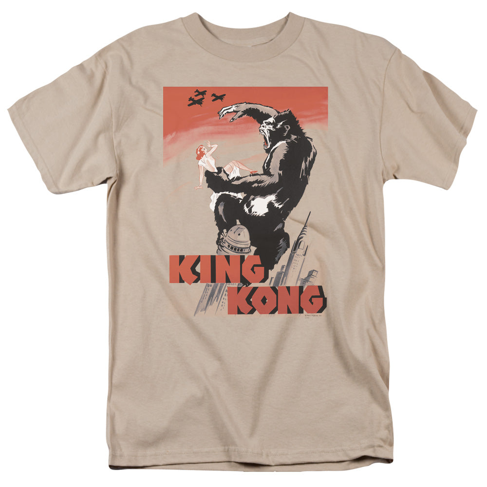 King Kong Red Skies Of Doom Licensed Adult Unisex T-Shirt Regular Fit Tee SM-XL