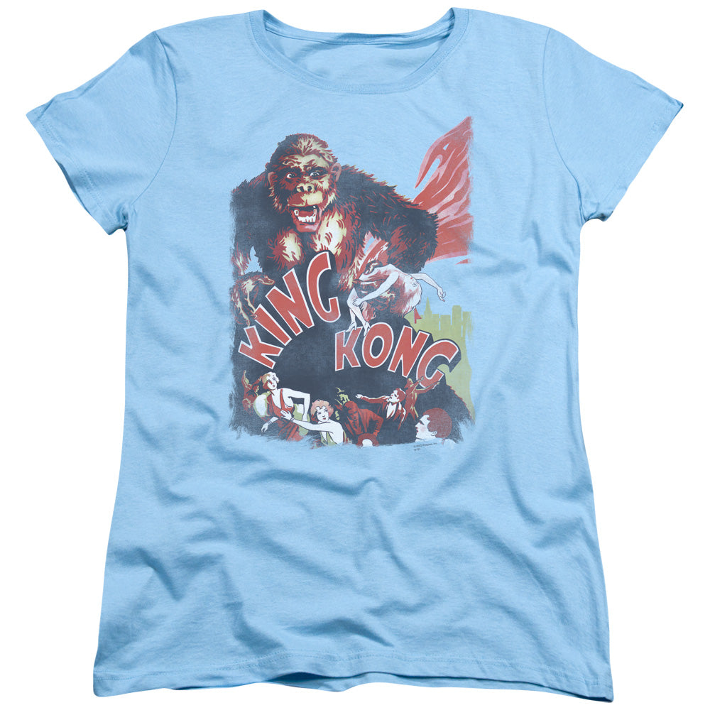 King Kong You Better Run Licensed Women's T-Shirt Regular Fit LG