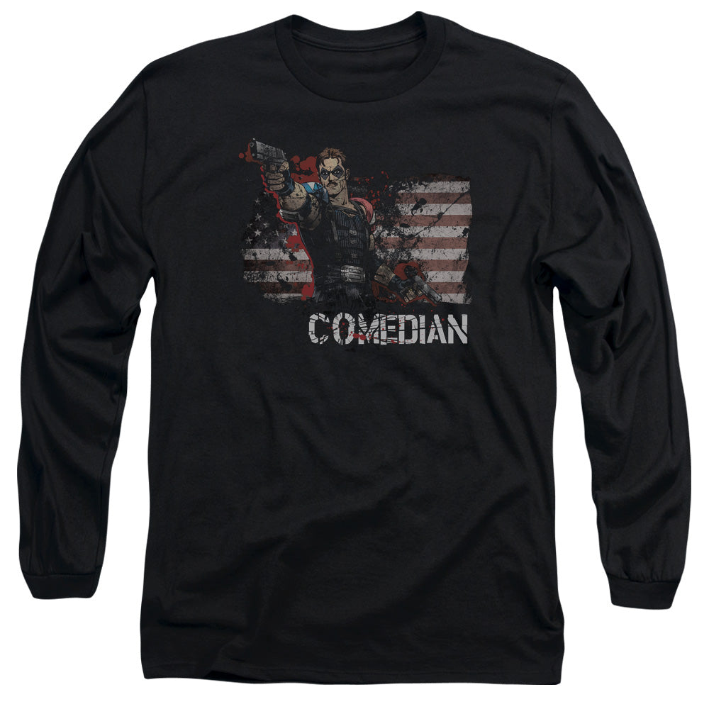 Watchmen Comedian Licensed Adult Unisex Long Sleeve T-Shirt LG