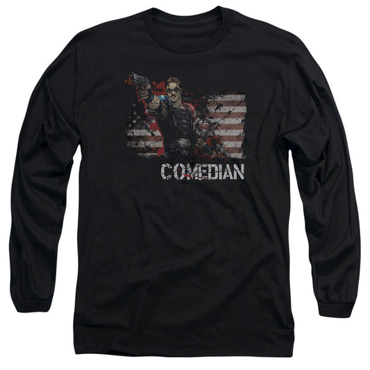 Watchmen Comedian Licensed Adult Unisex Long Sleeve T-Shirt LG