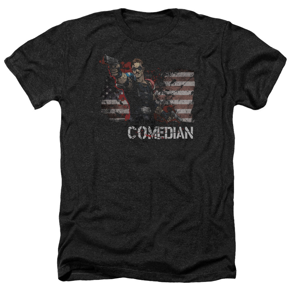 Watchmen Comedian Licensed Adult Unisex T-Shirt Heather Tee LG