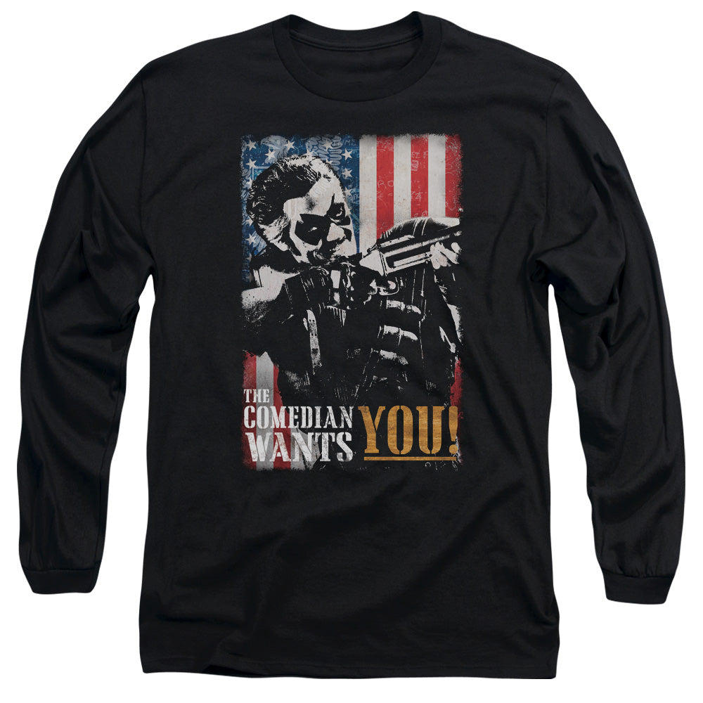 Watchmen The Comedian Wants You Licensed Adult Unisex Long Sleeve T-Shirt LG