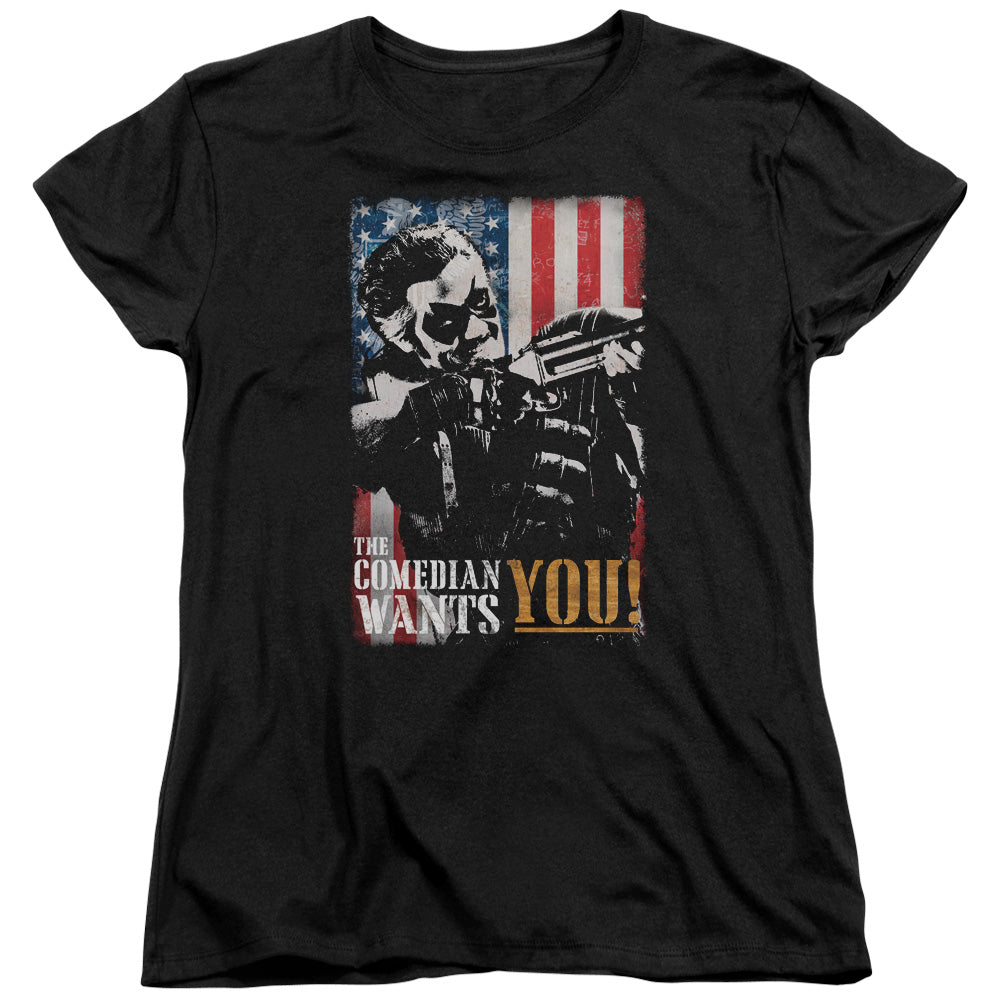 Watchmen The Comedian Wants You Licensed Women's T-Shirt Regular Fit LG