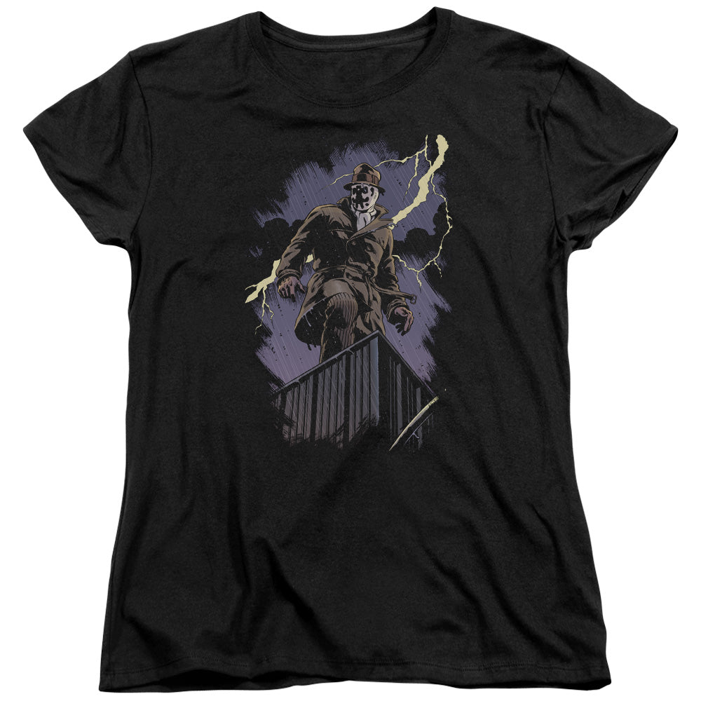 Watchmen Rorschach Night Licensed Women's T-Shirt Regular Fit LG