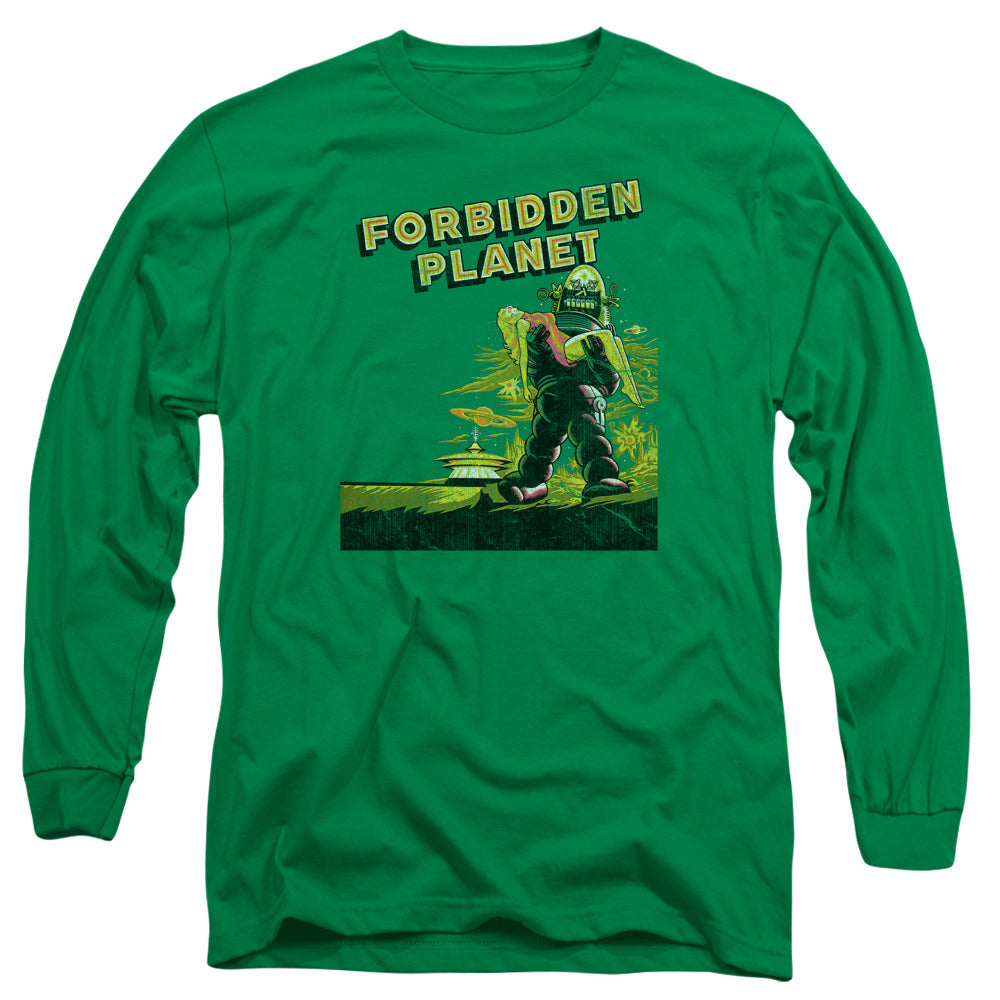 Forbidden Planet Old Poster Licensed Adult Unisex Long Sleeve T-Shirt LG