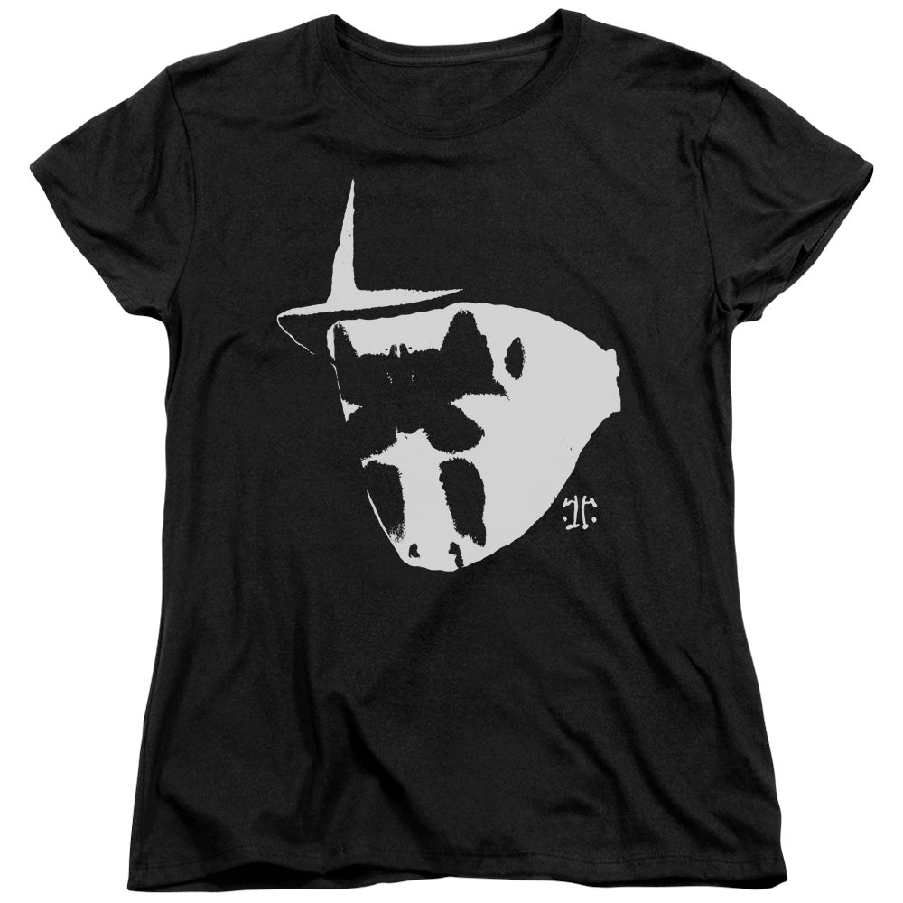 Watchmen Mask And Symbol Licensed Women's T-Shirt Regular Fit LG