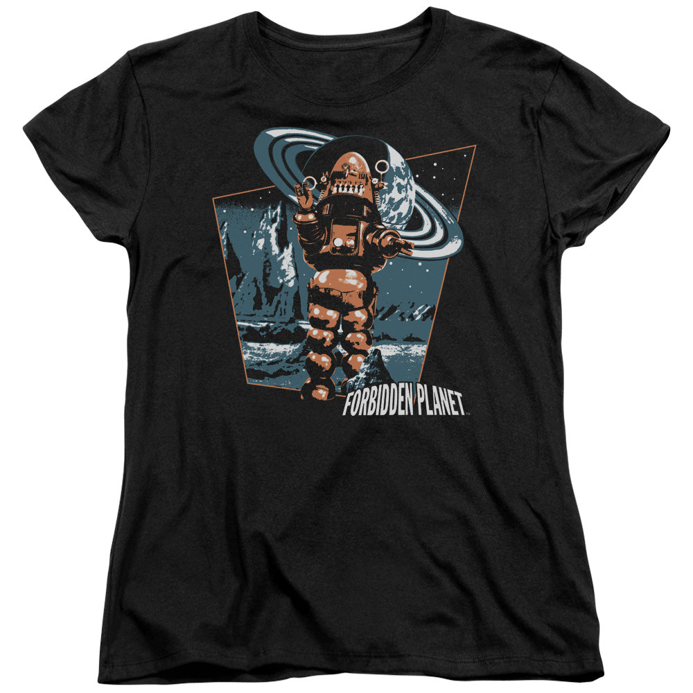Forbidden Planet Robby Walks Licensed Women's T-Shirt Regular Fit LG