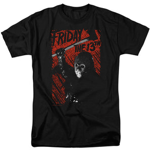 AN OFFCIALLY LICENSED FRIDAY THE 13TH JASON LIVES MEN'S REGULAR FIT T-SHIRT BLACK