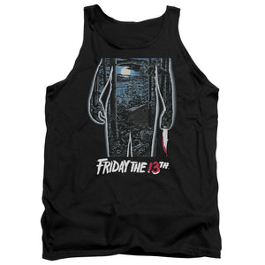 AN OFFCIALLY LICENSED FRIDAY THE 13TH 13TH POSTER ADULT UNISEX TANK TOP BLACK