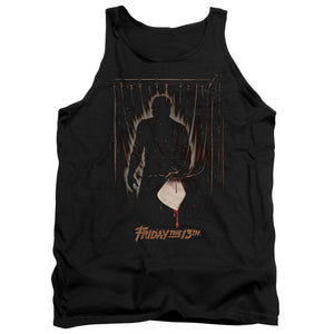 AN OFFCIALLY LICENSED FRIDAY THE 13TH PART 3 POSTER ADULT UNISEX TANK TOP BLACK