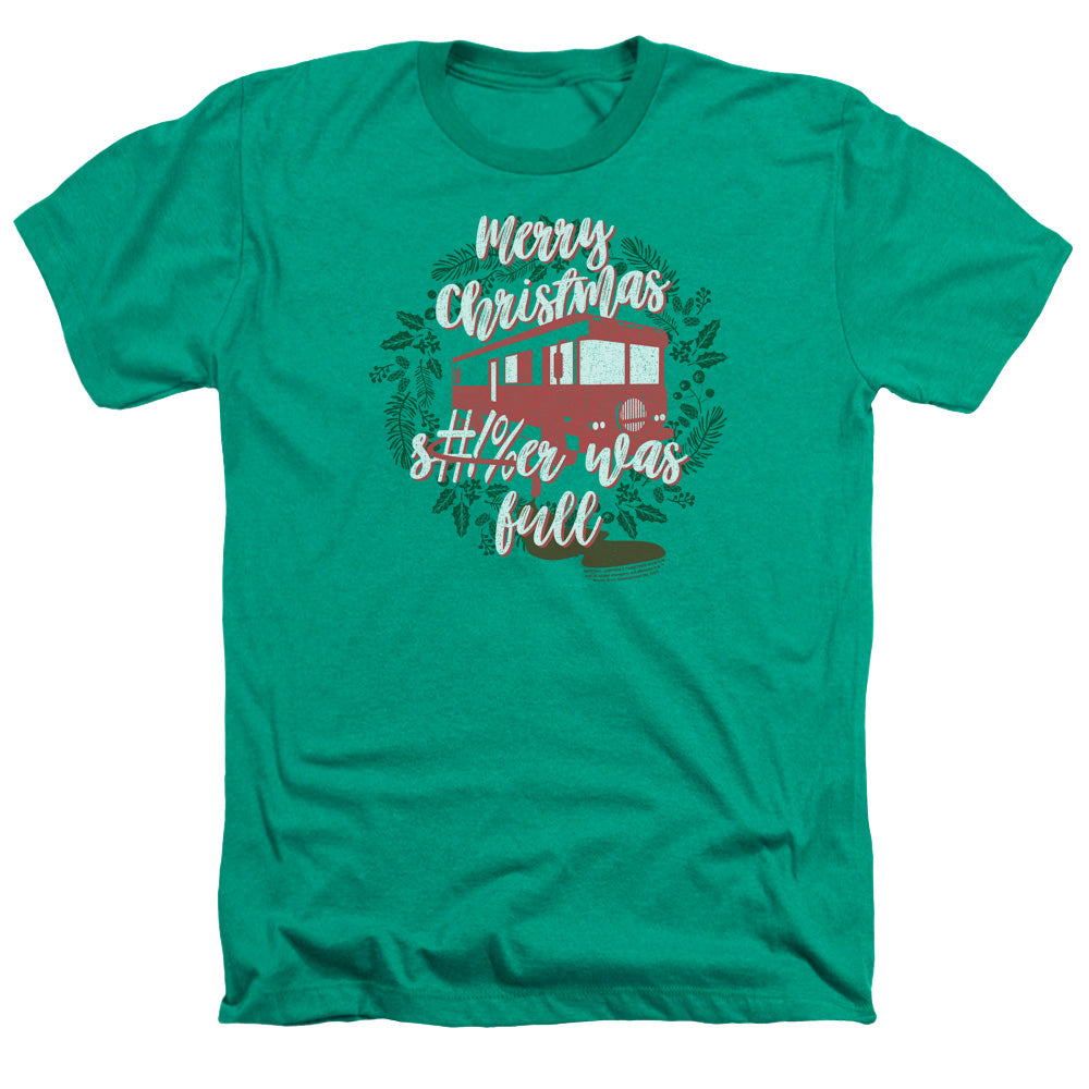 AN OFFCIALLY LICENSED CHRISTMAS VACATION IT WAS FULL MEN'S HEATHER T-SHIRT KELLY GREEN