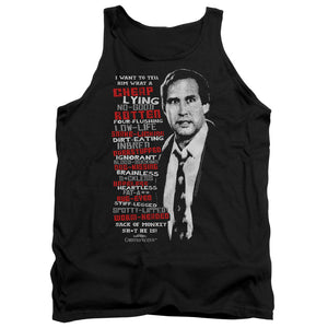 AN OFFCIALLY LICENSED CHRISTMAS VACATION PROFANITIES ADULT UNISEX TANK TOP BLACK