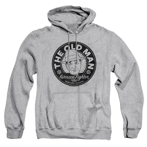 AN OFFCIALLY LICENSED A CHRISTMAS STORY THE OLD MAN ADULT UNISEX PULLOVER HOODIE ATHLETIC HEATHER