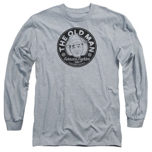 AN OFFCIALLY LICENSED A CHRISTMAS STORY THE OLD MAN MEN'S LONG SLEEVE T-SHIRT ATHLETIC HEATHER