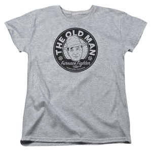 AN OFFCIALLY LICENSED A CHRISTMAS STORY THE OLD MAN WOMEN'S REGULAR FIT T-SHIRT ATHLETIC HEATHER