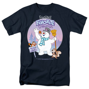 AN OFFCIALLY LICENSED FROSTY THE SNOWMAN FAVORITE MEN'S REGULAR FIT T-SHIRT SLATE