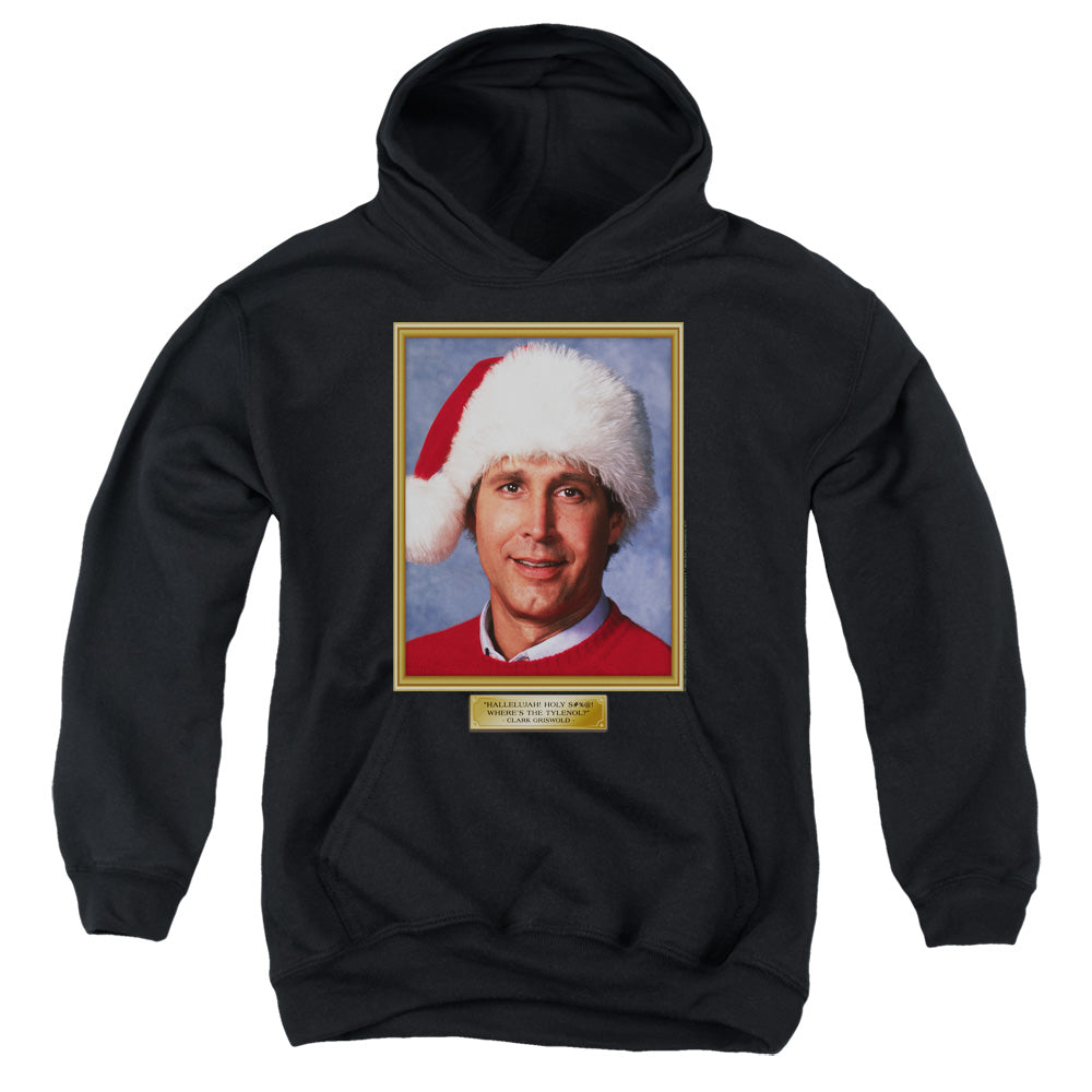 AN OFFCIALLY LICENSED CHRISTMAS VACATION HALLELUJAH YOUTH HOODIE BLACK