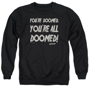 AN OFFCIALLY LICENSED FRIDAY THE 13TH DOOMED ADULT UNISEX CREWNECK SWEATSHIRT BLACK